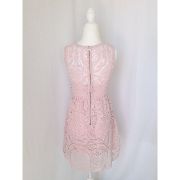 {urban outfitters} pink lace medallion dress - Picture 4 of 6
